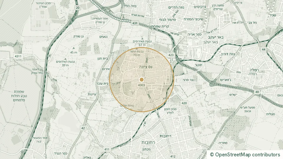 Carte de Ness Ziona : l’adresse exacte est réservée aux abonnés