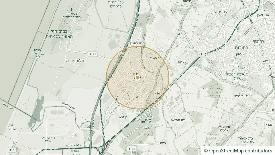 Carte de Yavne : l’adresse exacte est réservée aux abonnés