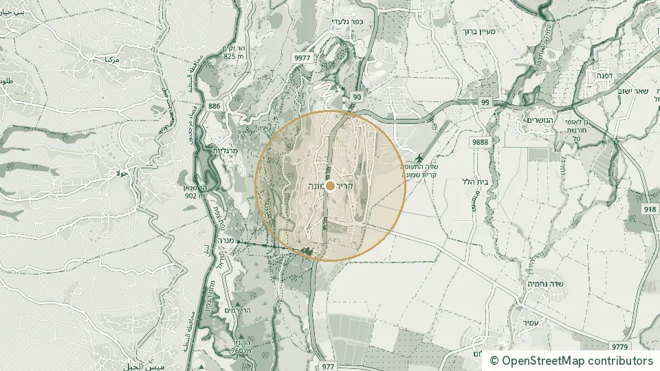 Carte de Kiryat Shmona : l’adresse exacte est réservée aux abonnés