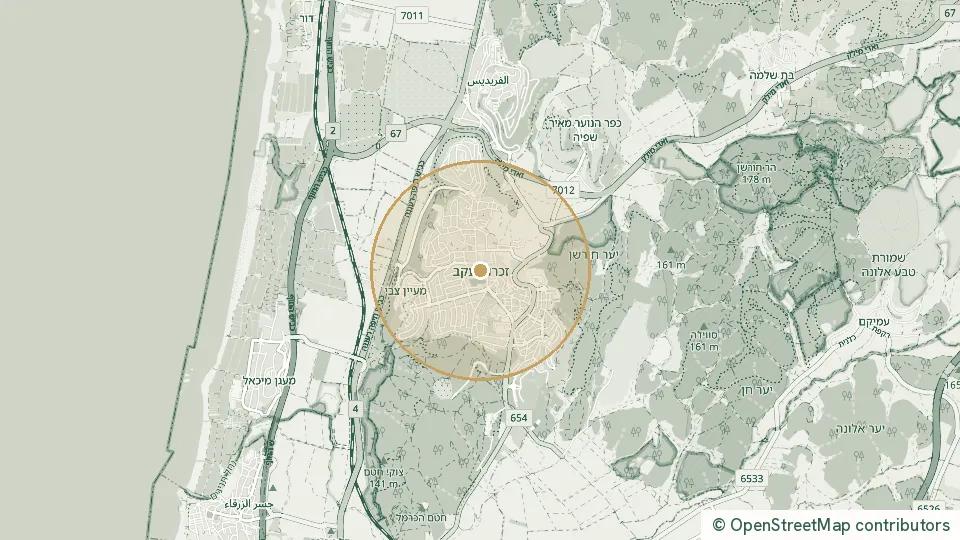 Carte de Zihron Yaakov : l’adresse exacte est réservée aux abonnés