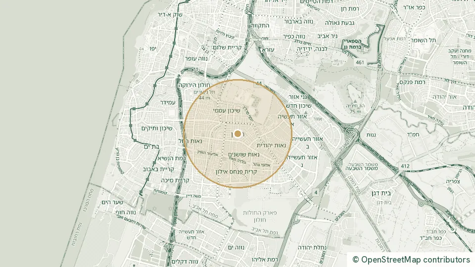 Carte de Holon : l’adresse exacte est réservée aux abonnés