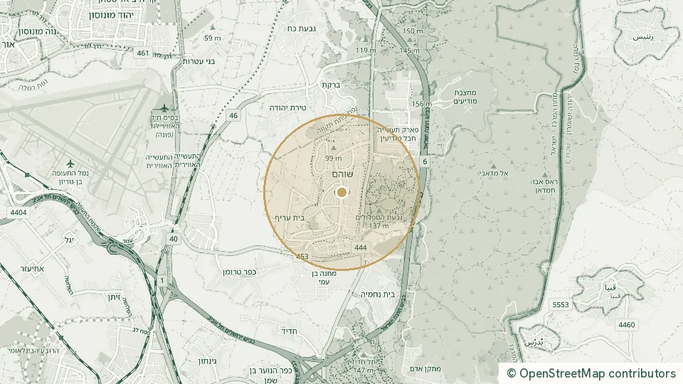 Carte de Shoham : l’adresse exacte est réservée aux abonnés