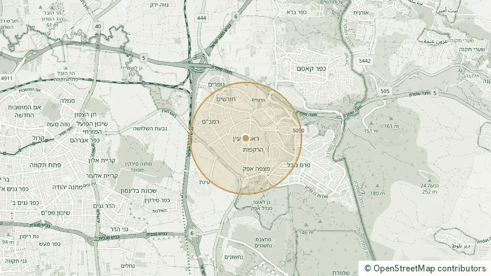 Carte de Rosh HaAyin : l’adresse exacte est réservée aux abonnés