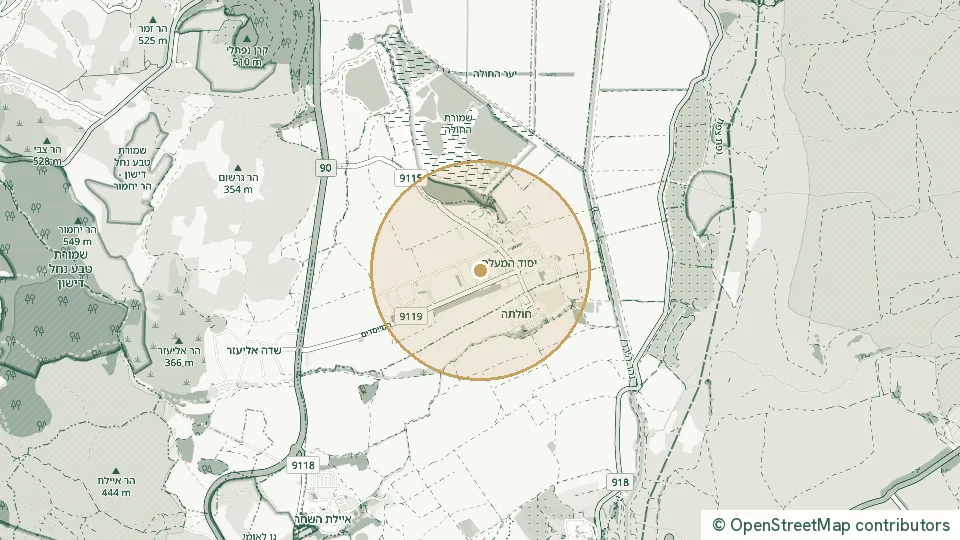 Carte de Yesod HaMaala : l’adresse exacte est réservée aux abonnés